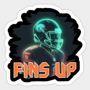 Fins up Sticker